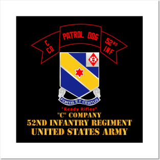 C Co 52nd Infantry - Patrol Dog - Ready Rifles Posters and Art